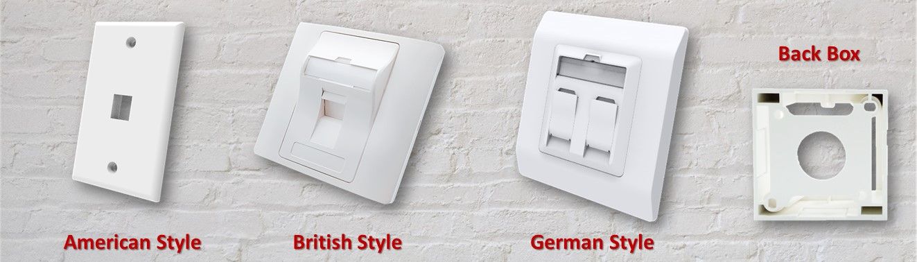 Multiple Ethernet Wall Plates For Choices